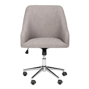 Adrienne Gray/Chrome Swivel Office Chair