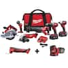 Milwaukee M18 18V Lithium-Ion Cordless Combo Tool Kit (6-Tool) with M18 ...