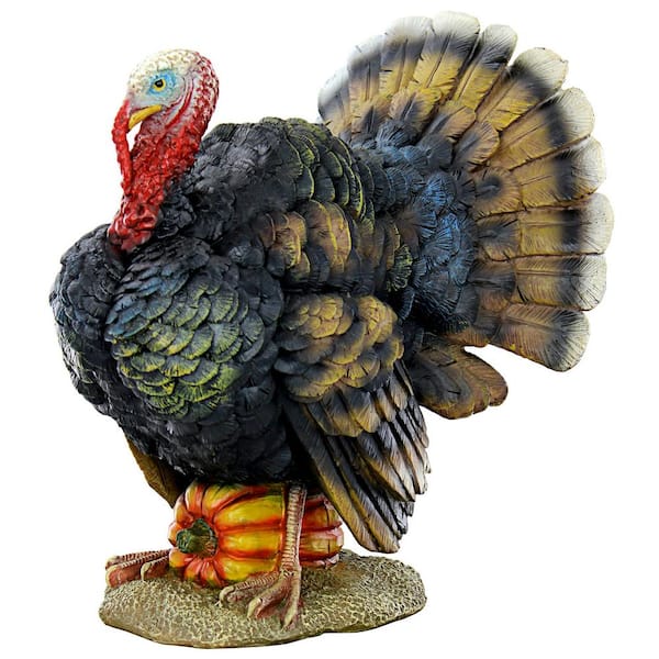 Design Toscano 12 in. H North American Turkey Statue