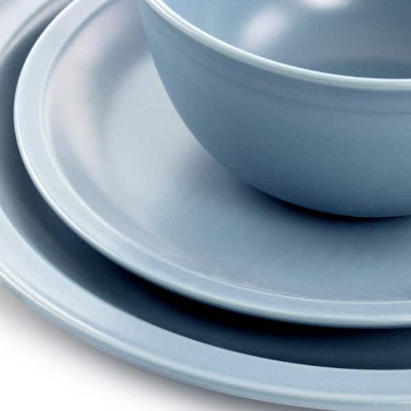 Gibson Home 16-Piece Blue Siam Stoneware Dinnerware Set