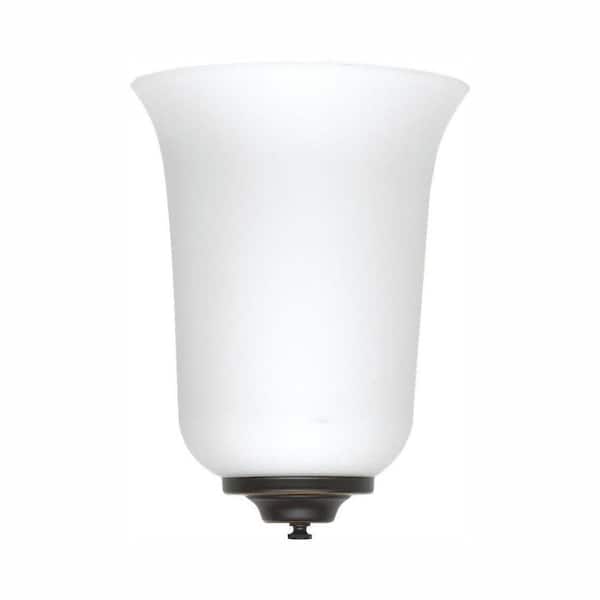 Generation Lighting ADA Wall Sconces 1-Light Heirloom Bronze Sconce with LED Bulb