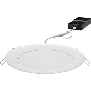 Contractor Select WF6C 6 in. Matte White Integrated LED Tunable Canless Downlight (4-Pack)