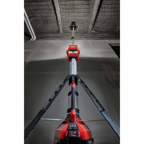 Milwaukee - M18 18-Volt Lithium-Ion Cordless 3000-Lumen ROCKET LED Stand Work Light & Charger (Tool-Only)