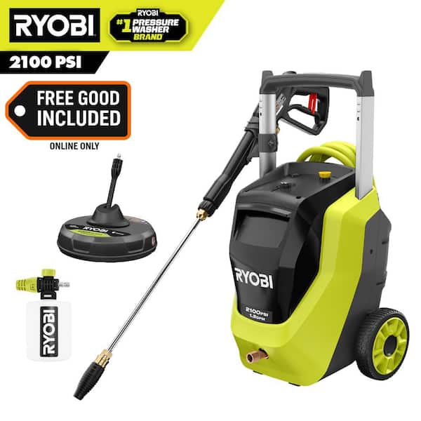 2100 PSI 1.2 GPM Cold Water Electric Pressure Washer with Surface Cleaner