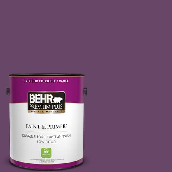 BEHR PREMIUM PLUS 1 gal. #P100-7 Sultana Eggshell Enamel Low Odor Interior Paint & Primer