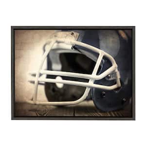 Sylvie "Vintage Football Helmet" by Saint and Sailor Studios 24 in. x 18 in. Framed Canvas Wall Art