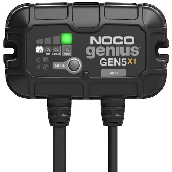 NOCO Genius 1-Bank 5 Amp (5 Amp Per Bank) Fully-Automatic Smart Marine Charger