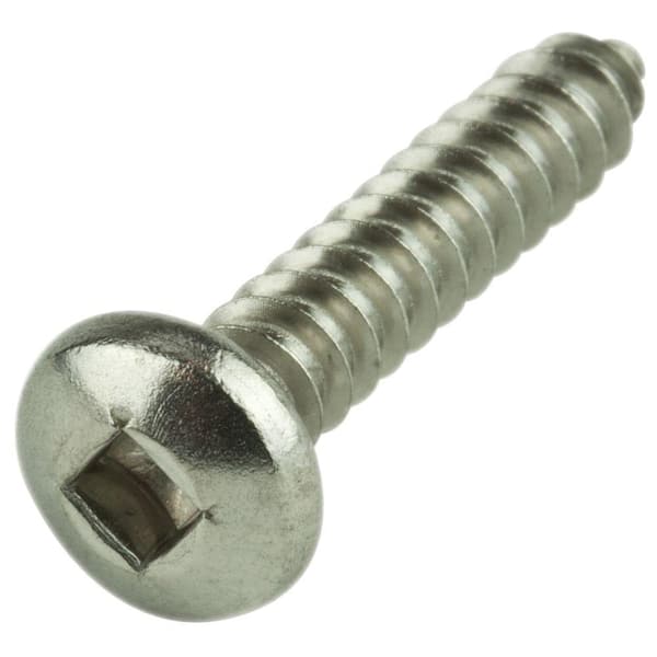 Everbilt #6 x 3/4 in. Square Pan Head Zinc Plated Sheet Metal Screw (10-Pack)