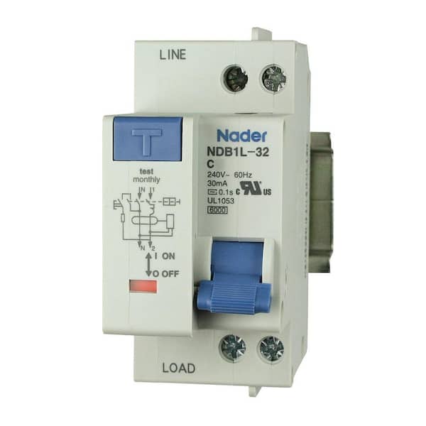 25 Amp 240-Volt 1 Pole GFCI Circuit Breaker DIN Rail Mount
