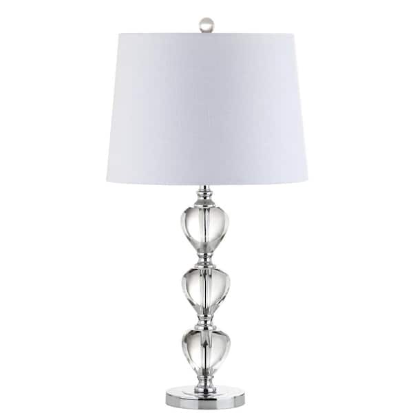 Cole 27 in. H Clear/Chrome Crystal Table Lamp