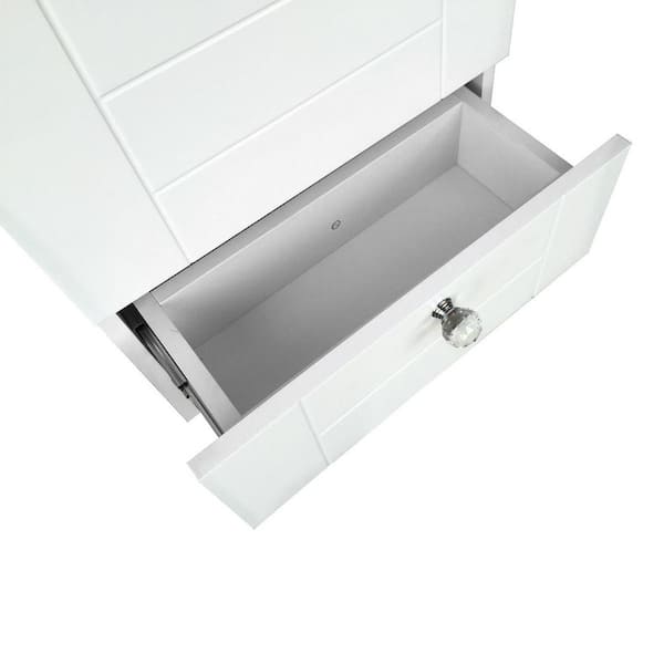 Renovators Supply Small Black & White Bathroom Vanity Cabinet Sink with Faucet and Drain