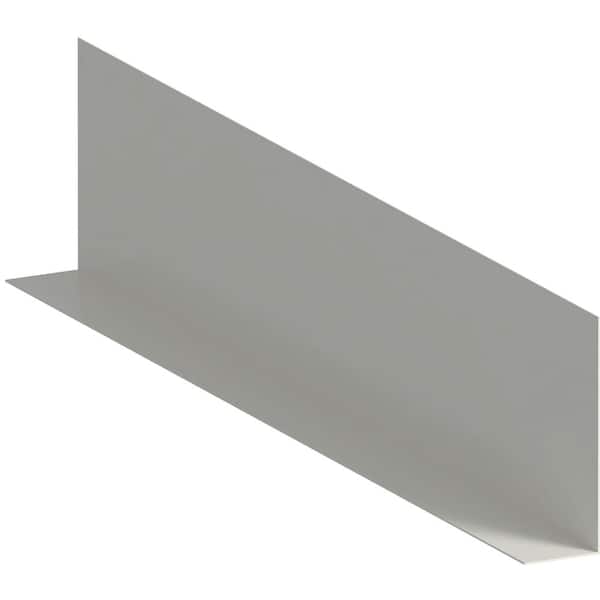 Gibraltar Building Products 1 in. x 3 in. x 10 ft. Aluminum Angle Flashing Snow White