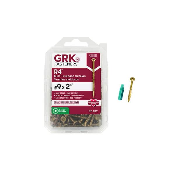 #9 x 2 in. Star Drive Torx Bugle Head R4 Multi-Purpose Wood Screw (110-Pack)