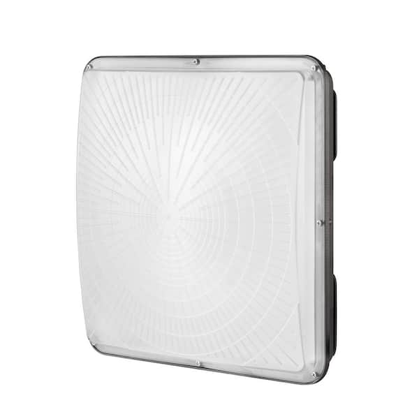 LED Canopy Light 150-Watt 16500LM 5000K Daylight Outdoor Canopy Lighting IP65 Black Floodlight