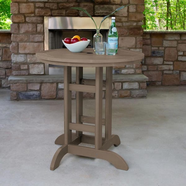 Highwood Round 36 in. Dia Counter Dining Table AD-CRT36-WBR