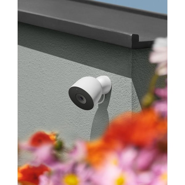 Nest Outdoor Security Camera (Wired, 2nd gen) 2-Pack - Snow