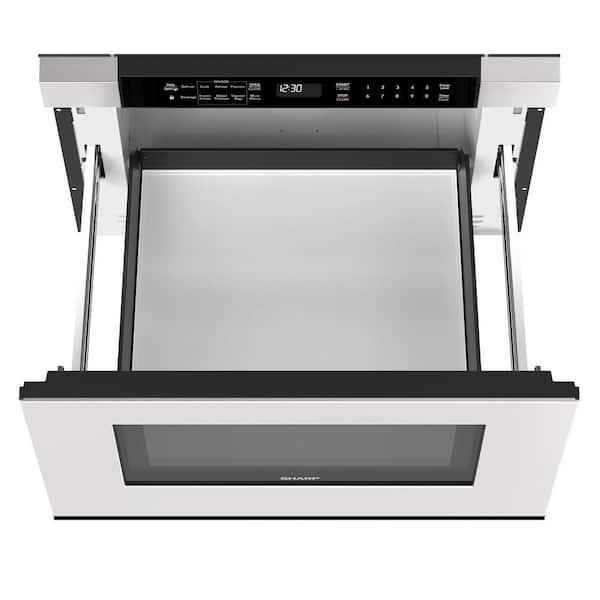 1.2 Cu Ft Electric 950-Watts Microwave Drawer in Black with Angled Touch Controls