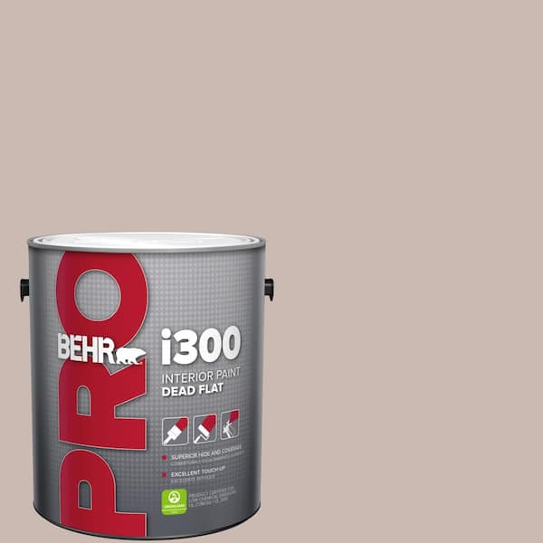 BEHR PRO 1 gal. #N170-3 Gray Ashlar Dead Flat Interior Paint