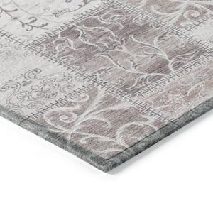 Chantille ACN566 Taupe 3 ft. x 5 ft. Machine Washable Indoor/Outdoor Geometric Area Rug