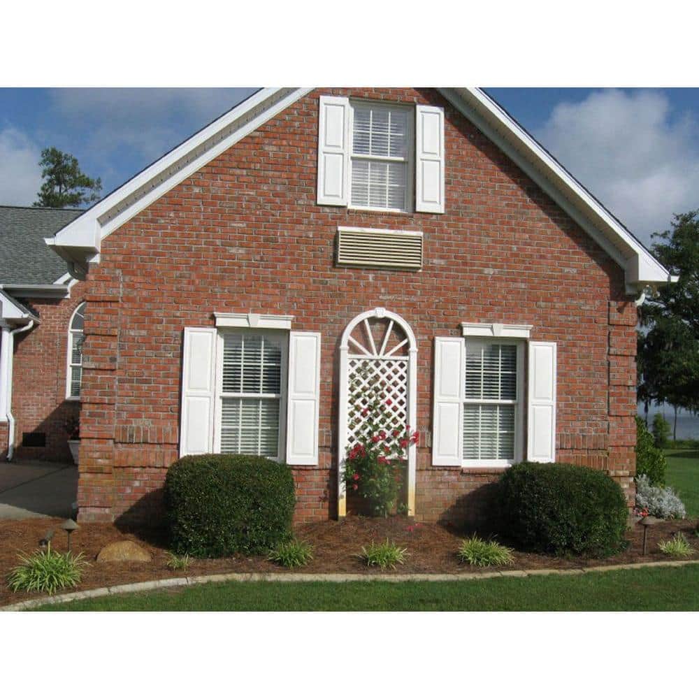 Burgundy Red Vinyl Raised Panel Exterior Shutters, 14.75" x 31"