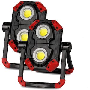 7.5-Volt 2500 Lumens LED Work Light Rechargeable FoldingFlood Light with Magnetic Base and 360 Rotation Stand Waterproof
