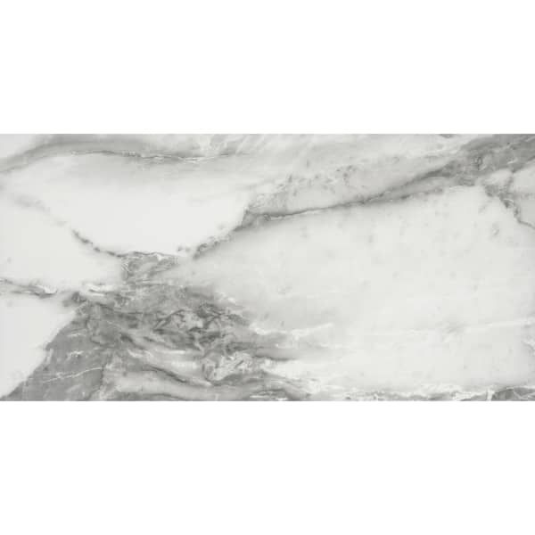 EMSER TILE Sculpture Venato 12.09 in. x 24.21 in. Matte Porcelain Marble Look Floor and Wall Tile (10.16 sq. ft./Case)