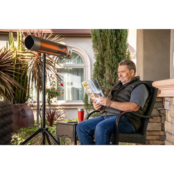 Patio Electric Heater - Stainless Steel, 1500W - Gorilla Gadgets