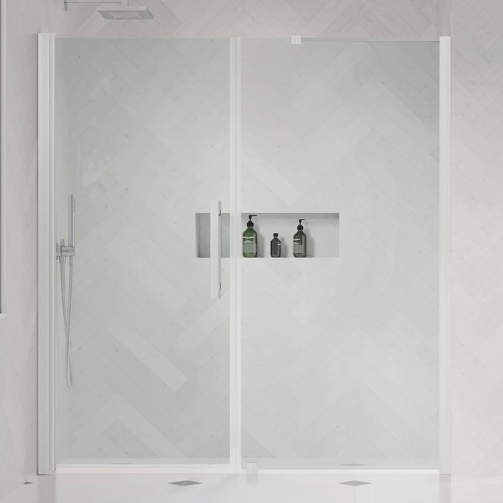OVE Decors Pasadena 611/16 in. W x 72 in. H Pivot Frameless Shower
