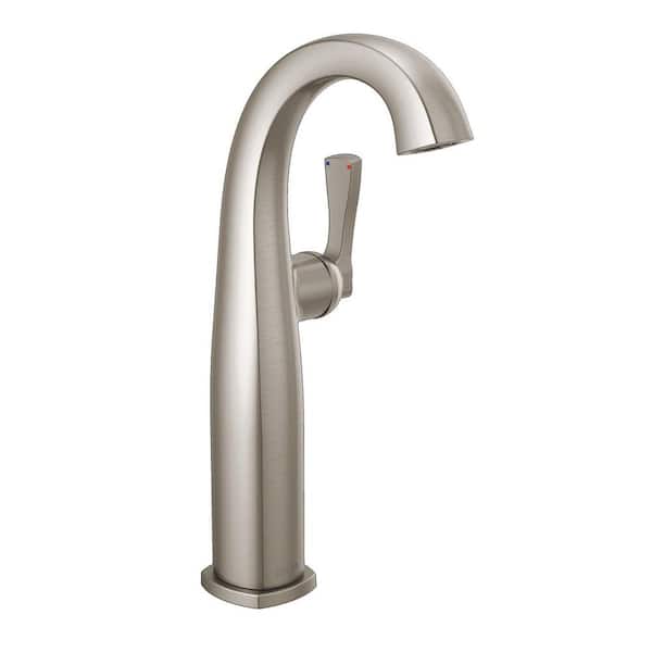 Delta Stryke Single Handle Vessel Sink Faucet in Stainless Steel