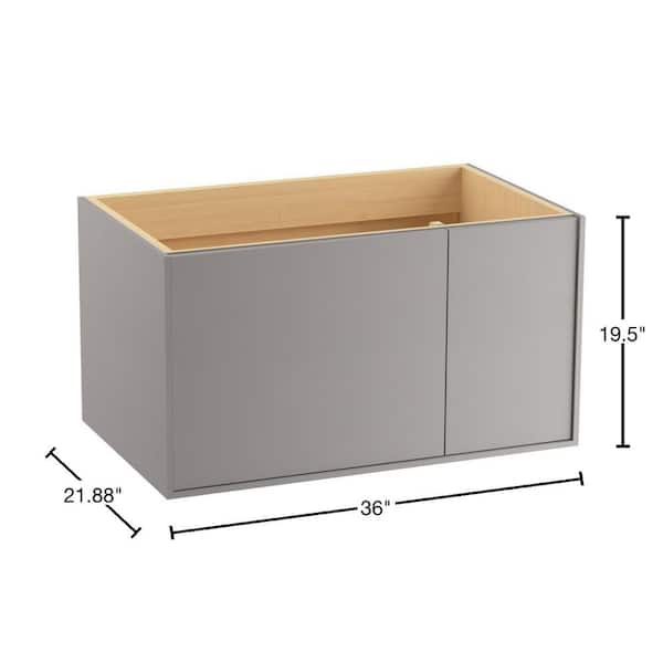 KOHLER Jute 36 in. Bath Vanity Cabinet Only in Mohair Grey