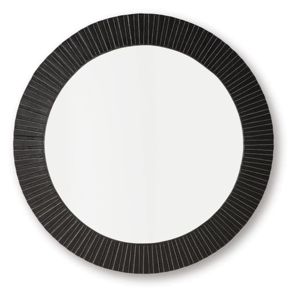 Signature DESIGN BY ASHLEY Ozias Black 33.63 in. W x 33.63 in. H