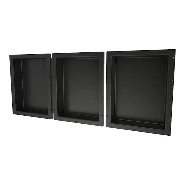 Tile Redi Redi Niche 48 in. W x 20 in. H x 4 in. D Shampoo - Soap Triple Niche Set