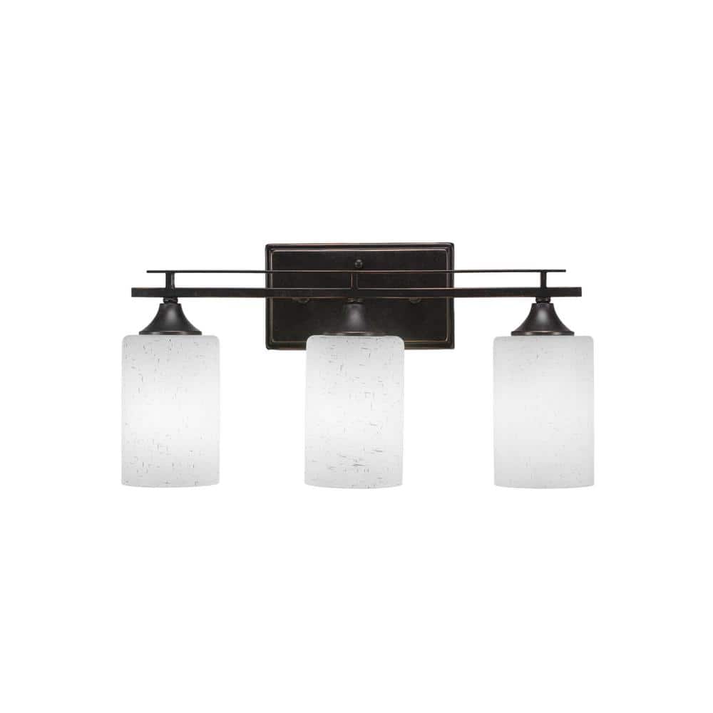 Ontario 19.25 in. 3-Light Dark Granite Vanity Light