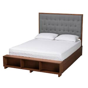 Jalie Gray Wood Frame Queen Storage Platform Bed