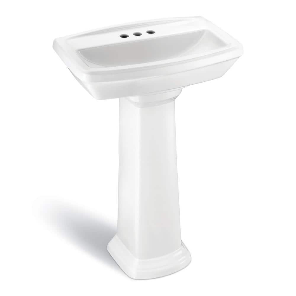 Glacier Bay Designer Series 24 in. Vitreous China Oval Lavatory and