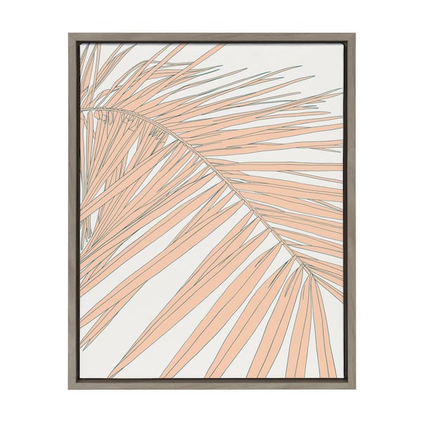 Kate and Laurel Sylvie Transitional Framed Canvas Wall Art 24 in. x 18 in.