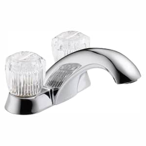 Classic 4 in. Centerset 2-Handle Bathroom Faucet in Chrome