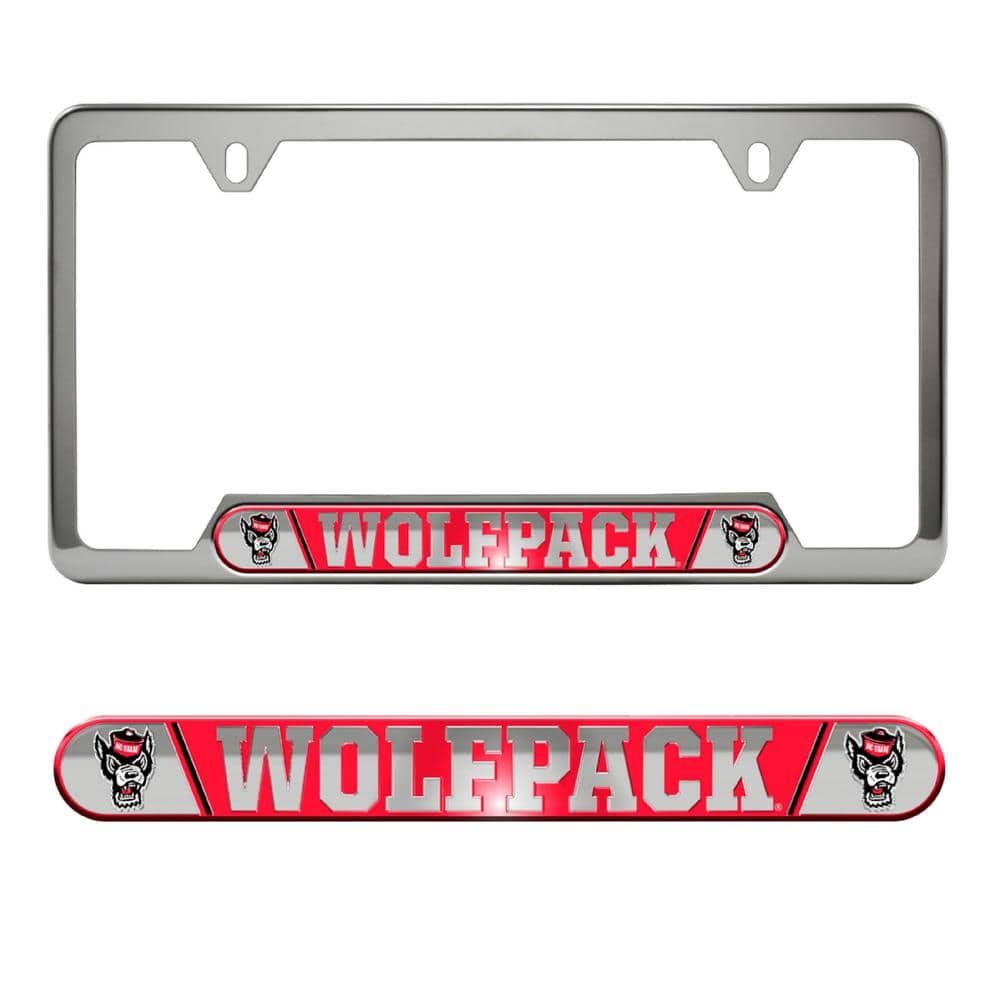 Fanmats Nc State Wolfpack Embossed License Plate Frame X , 52% Off