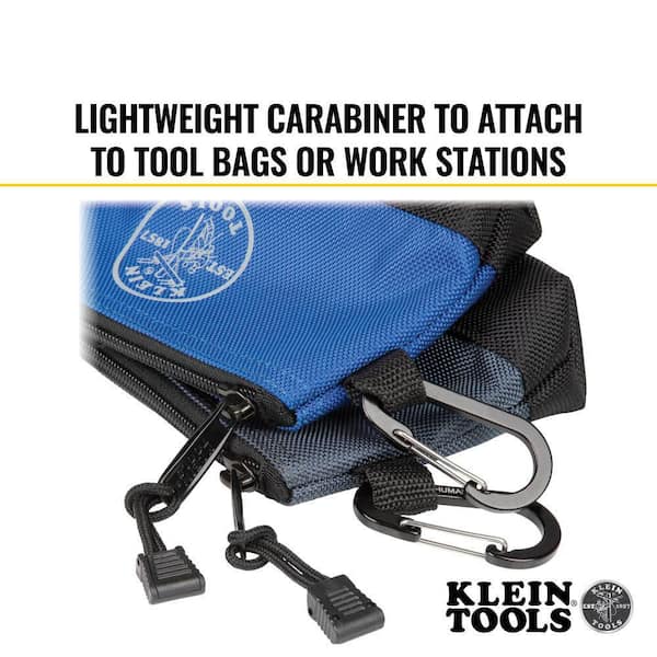 Klein Tools Zipper Bag, Stand-Up Tool Pouch, 2-Pack Multiple