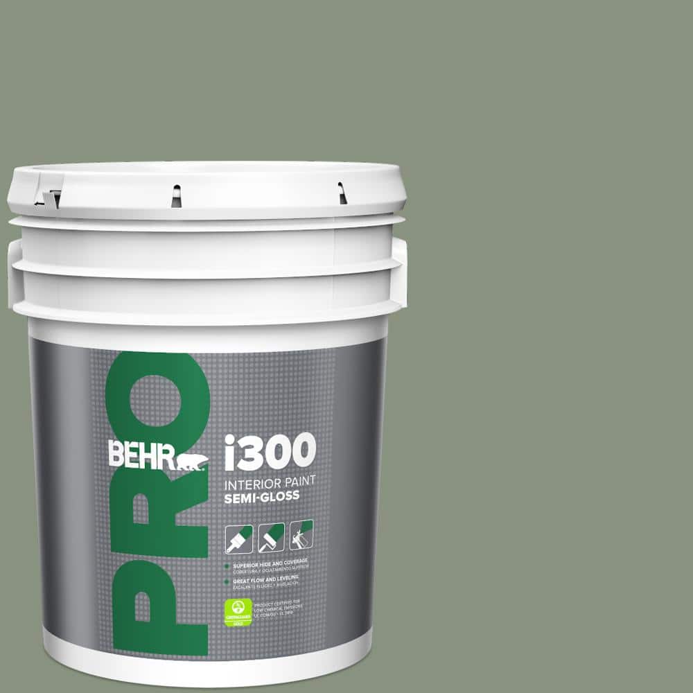 5 gal. #N390-5 Eucalyptus Wreath Semi-Gloss Interior Paint price history on PriceWatchPro