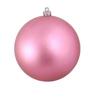 Shatterproof Matte Bubblegum Pink UV Resistant Commercial Christmas Ornament