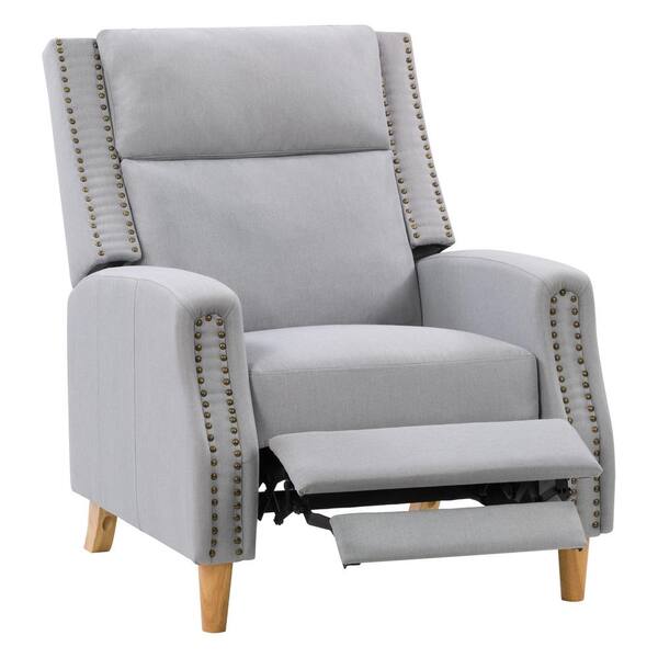 CorLiving Recliner Chair with Extending Foot Rest and Nailhead