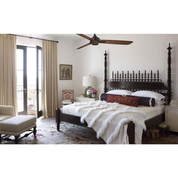 Rudolph 52 in. Indoor Oil Rubbed Bronze with Tobacco Ceiling Fan with Wall Control