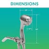 Niagara Earth Handbrause – 1,75 GPM, 3-Spray-Funktionen, Mit 182 Cm Edelstahlschlauch, Chrom