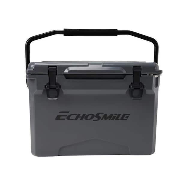 EchoSmile 25 qt. Rotomolded Cooler in Grey