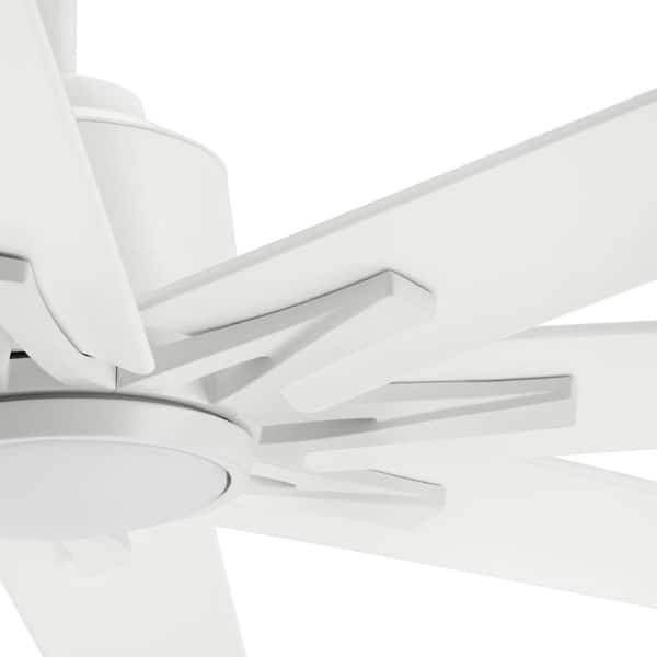 Energy-saving ceiling fan Eco Genuino Matt White & Walnut 152cm / 60 with  remote control, Home & Commercial Heaters, Ventilation & Ceiling Fans