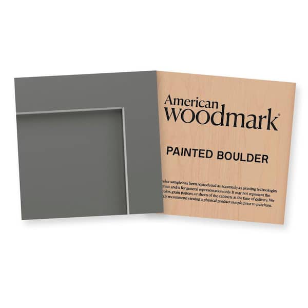 American Woodmark 3-3/4-in. W x 3-3/4-in. D Finish Chip Cabinet Color Sample in Painted Boulder
