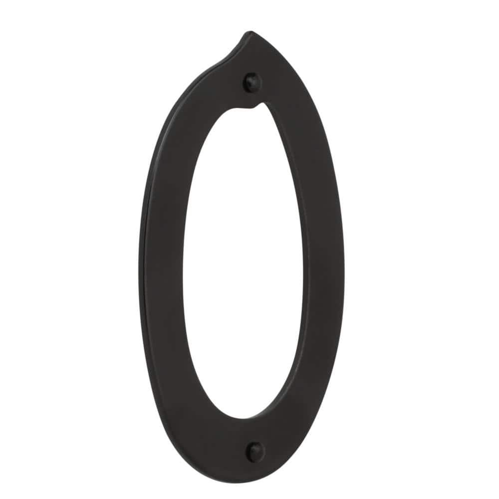4 in. Black Nail-On Aluminum House Number 0 price history on PriceWatchPro
