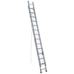 28 ft. Aluminum D-Rung Extension Ladder with 225 lb. Load Capacity Type II Duty Rating