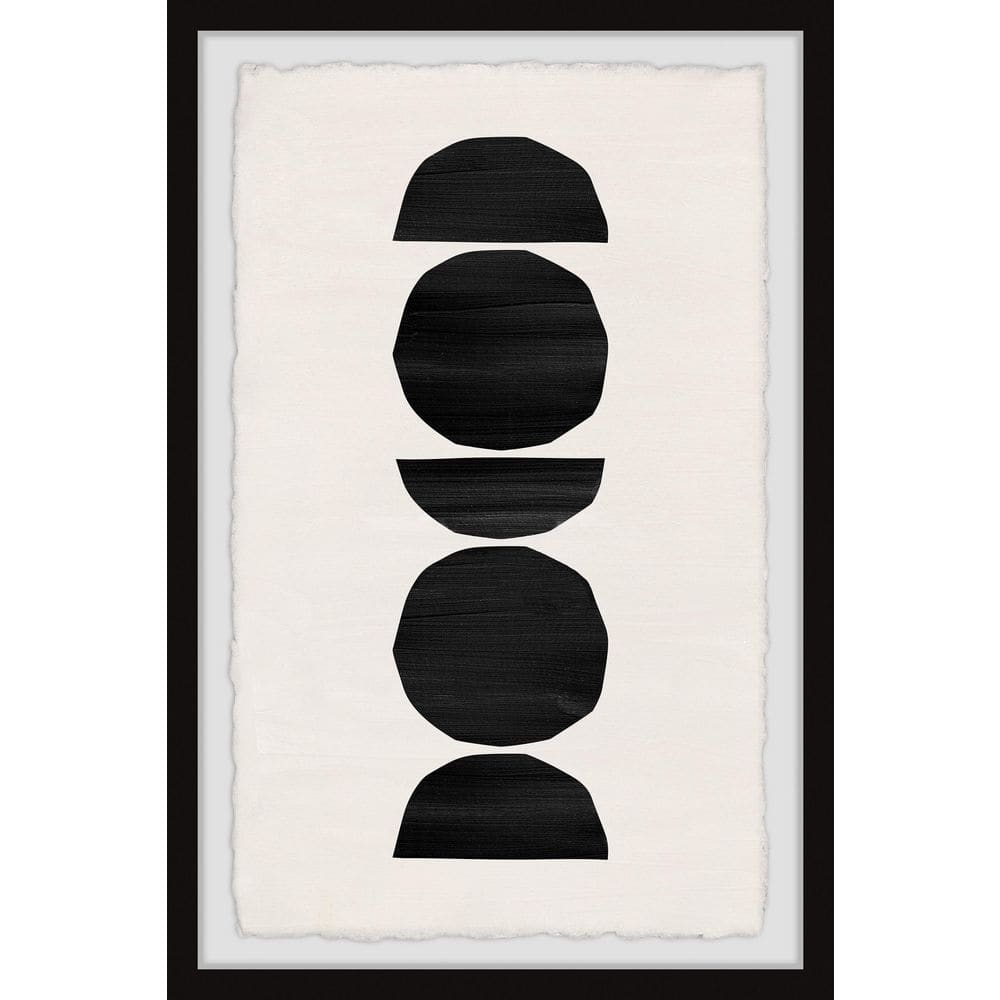Soft Sphere by Marmont Hill Framed Abstract Art Print 12 in. x 8 in.